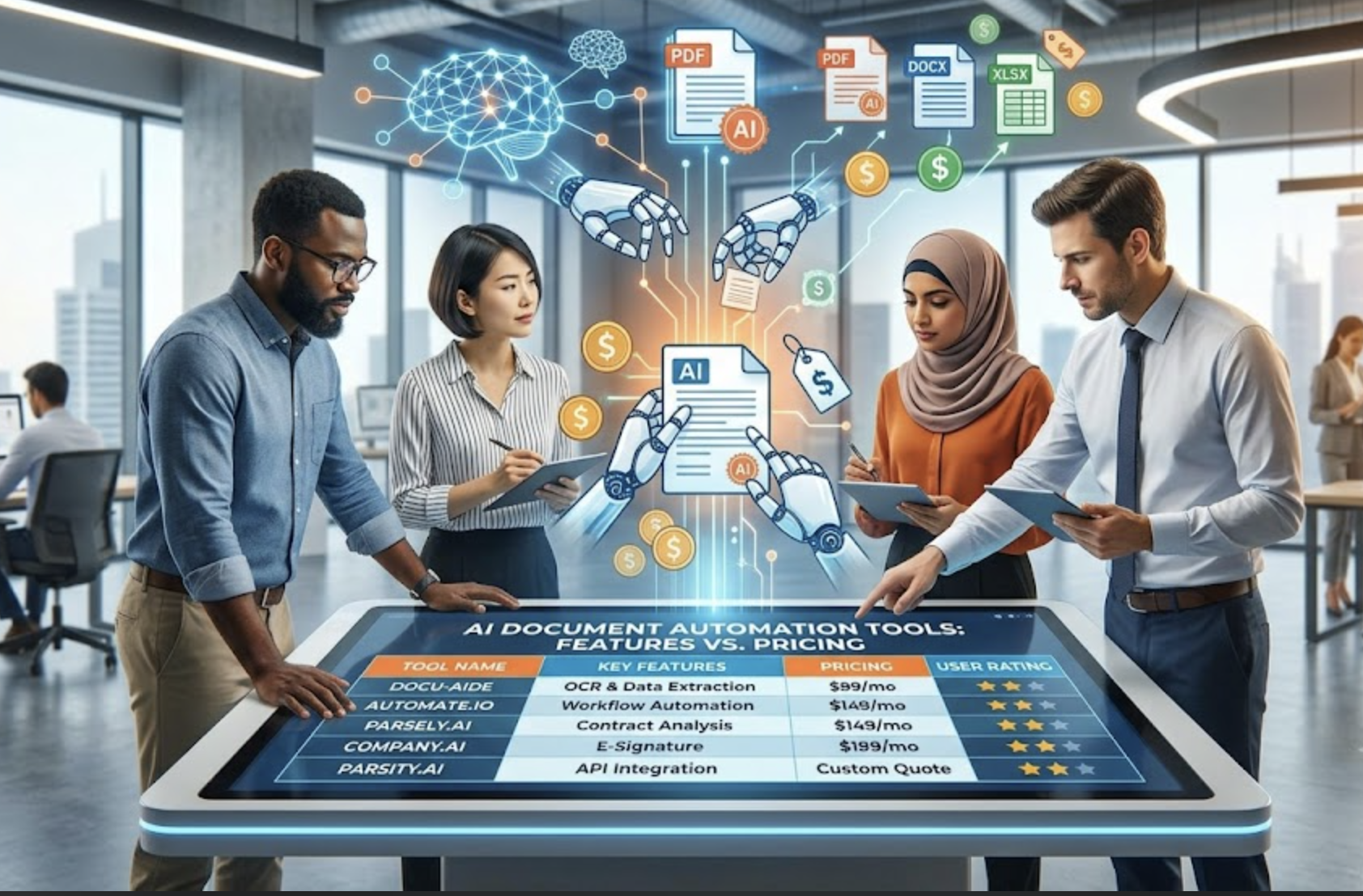 Comparing Features and Pricing of Leading AI Document Automation Tools