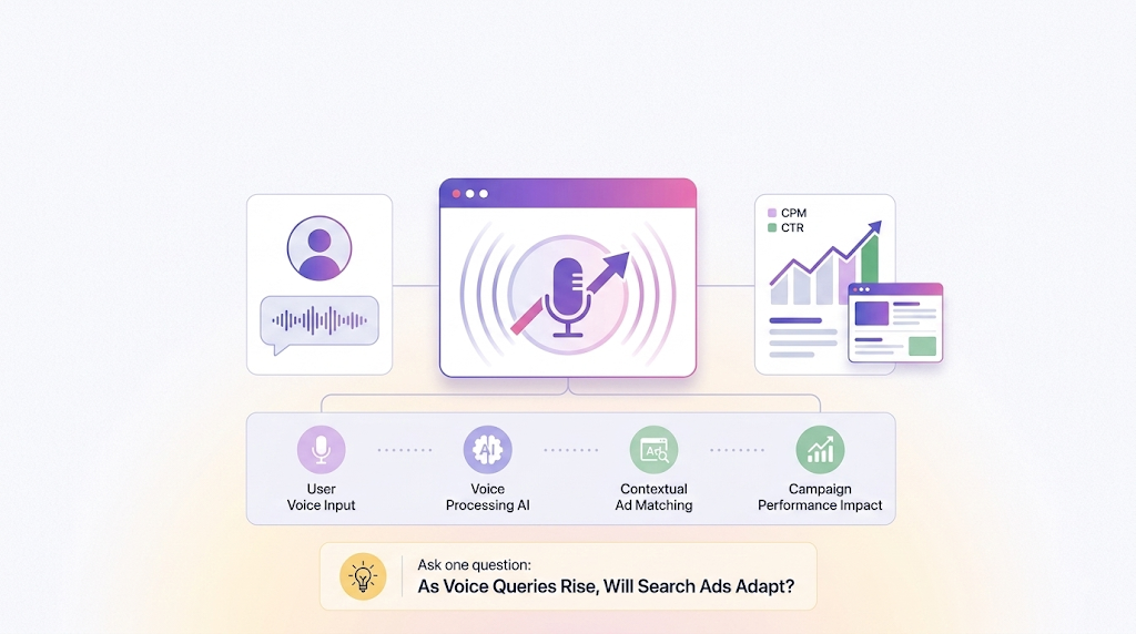 Increase of voice search and its effect on advertising.