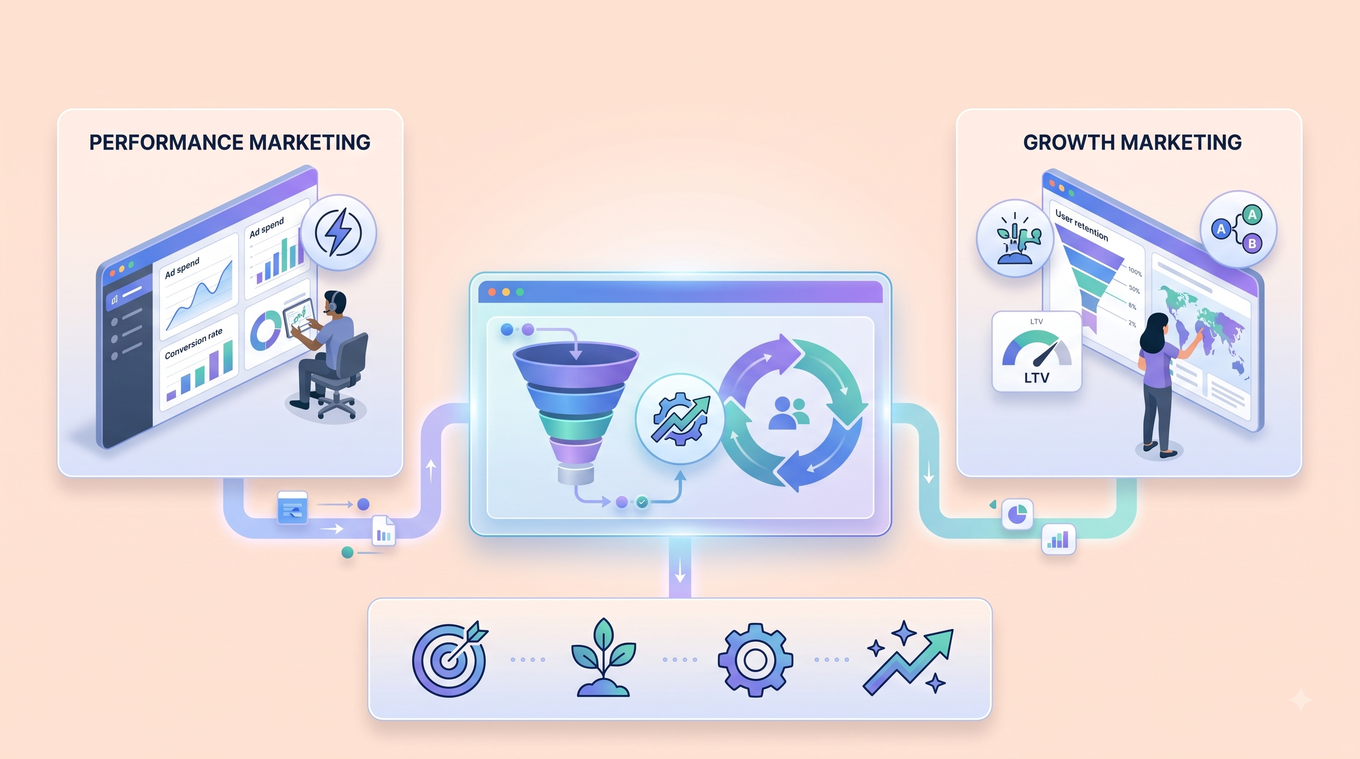 Integrate growth and perfomance marketing