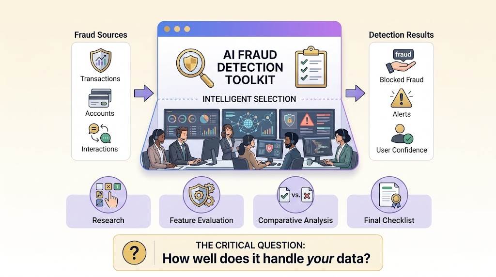 Checklist for selecting AI fraud detection tools