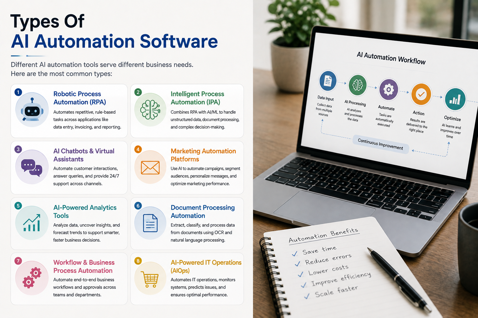 Types of AI Automation software